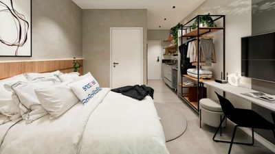 Apartamento, 1 quarto, 17 m² - Foto 1