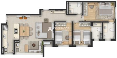 Apartamento, 2 quartos, 73 m² - Foto 3