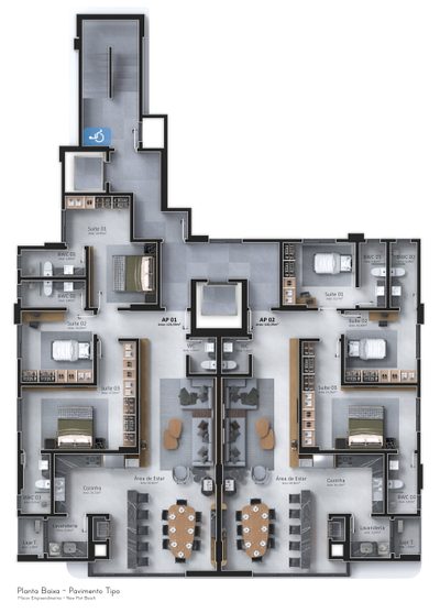 Apartamento, 3 quartos, 126 m² - Foto 2