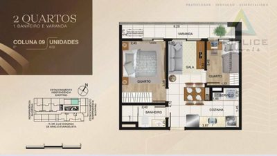 Apartamento, 2 quartos, 38 m² - Foto 2