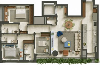 Apartamento, 3 quartos, 131 m² - Foto 3