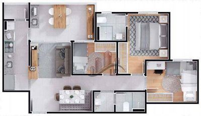 Apartamento, 3 quartos, 72 m² - Foto 3