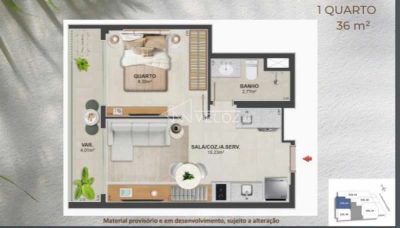 Apartamento, 2 quartos, 1 m² - Foto 5