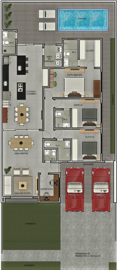 Casa de Condomínio, 3 quartos - Foto 2