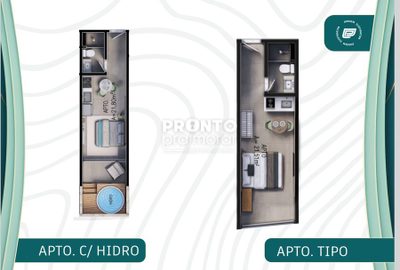 Apartamento, 1 quarto, 21 m² - Foto 3