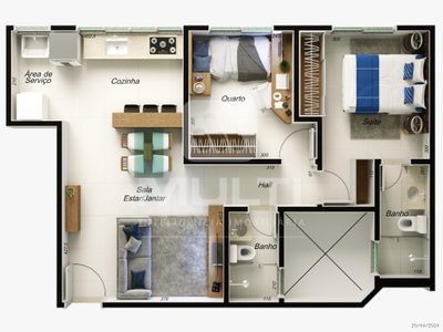 Apartamento, 2 quartos, 51 m² - Foto 4