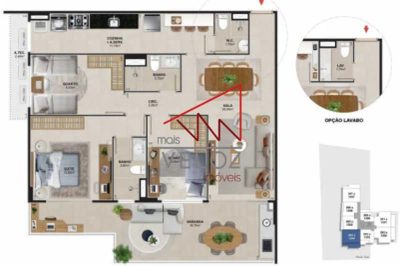 Apartamento, 3 quartos, 1 m² - Foto 2