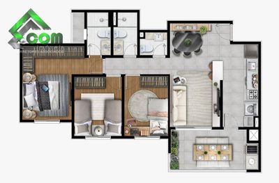 Apartamento, 1 quarto, 52 m² - Foto 5