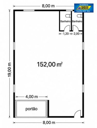 Depósito-Galpão, 152 m² - Foto 4