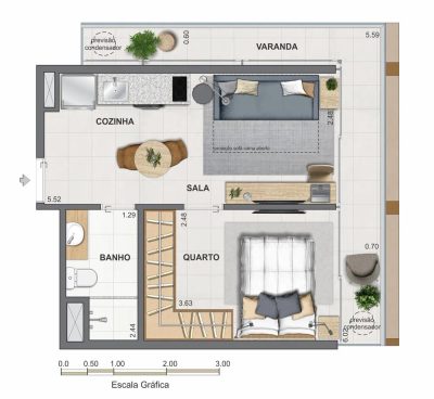 Apartamento, 1 quarto, 83 m² - Foto 4