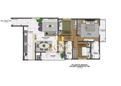 Apartamento, 3 quartos, 102 m² - Foto 2