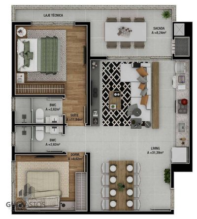 Apartamento, 2 quartos, 76 m² - Foto 5