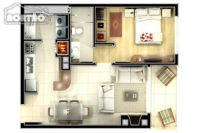 Casa, 1 quarto, 55 m² - Foto 1