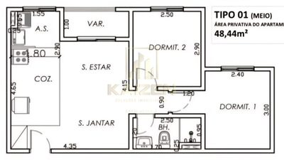 Apartamento, 2 quartos, 48 m² - Foto 4