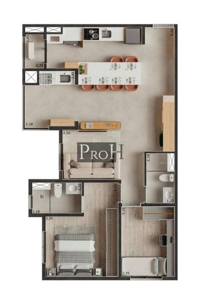 Apartamento, 3 quartos, 70 m² - Foto 5