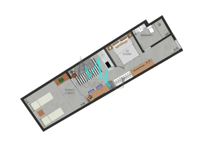 Apartamento, 1 quarto, 59 m² - Foto 3