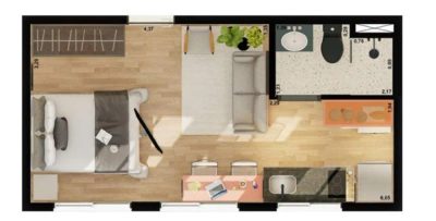 Apartamento, 1 quarto, 55 m² - Foto 1