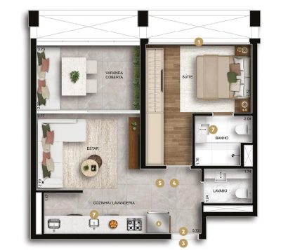 Apartamento, 1 quarto, 108 m² - Foto 4