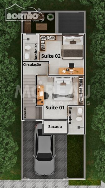 Casa, 3 quartos, 88 m² - Foto 2