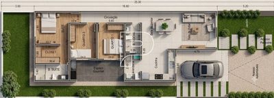 Casa de Condomínio, 3 quartos - Foto 3