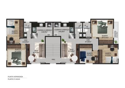 Cobertura, 3 quartos, 125 m² - Foto 3