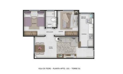 Apartamento, 2 quartos - Foto 5