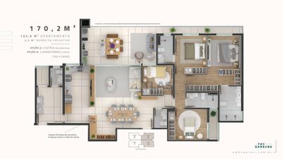 Apartamento, 3 quartos, 170 m² - Foto 2