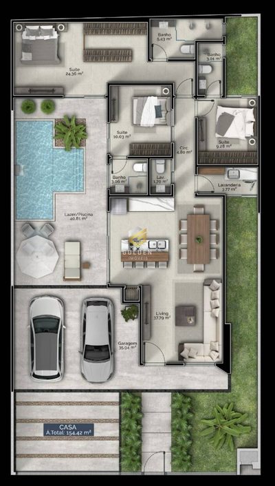 Casa, 3 quartos, 154 m² - Foto 3
