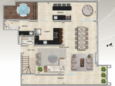 Cobertura, 4 quartos, 214 m² - Foto 1