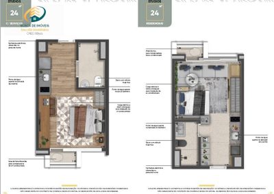 Apartamento, 1 quarto, 24 m² - Foto 1
