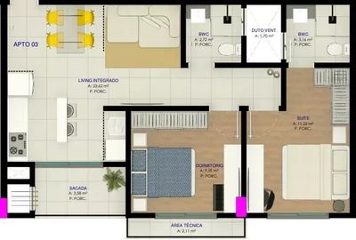Apartamento, 76 m² - Foto 1