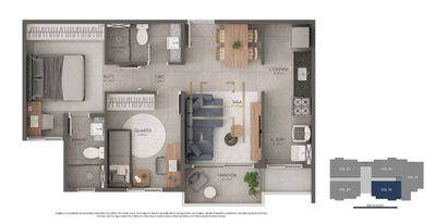 Apartamento, 2 quartos, 55 m² - Foto 4