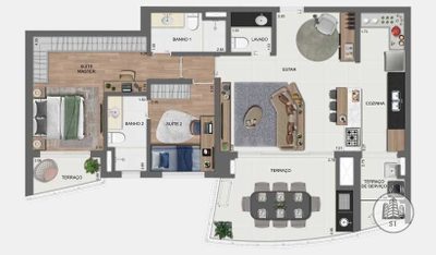 Apartamento, 3 quartos, 107 m² - Foto 5