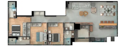 Apartamento, 3 quartos, 199 m² - Foto 2
