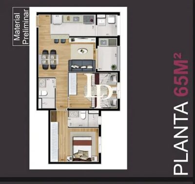 Apartamento, 2 quartos, 65 m² - Foto 2
