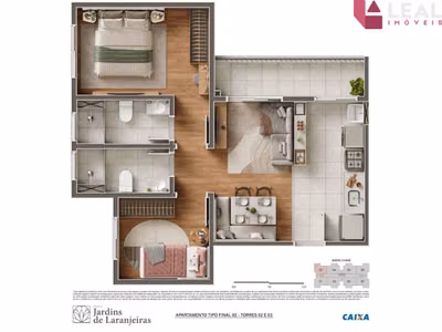 Apartamento, 2 quartos, 54 m² - Foto 5