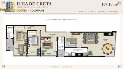 Apartamento, 3 quartos, 107 m² - Foto 2