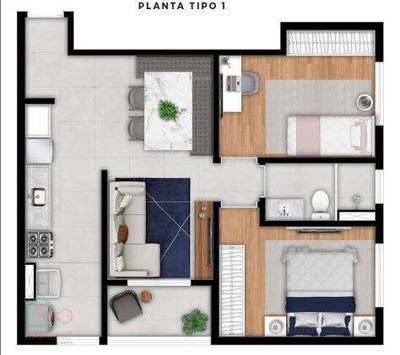 Apartamento, 2 quartos, 85 m² - Foto 3
