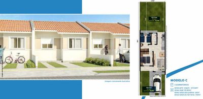 Casa, 2 quartos, 43 m² - Foto 1