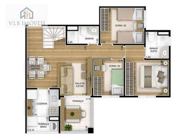 Apartamento, 3 quartos, 136 m² - Foto 3