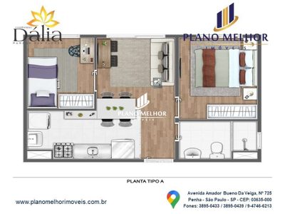 Apartamento, 2 quartos, 35 m² - Foto 4