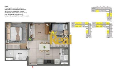 Apartamento, 2 quartos, 46 m² - Foto 2