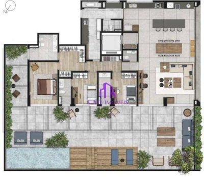 Apartamento, 3 quartos, 194 m² - Foto 1