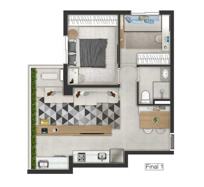 Apartamento, 2 quartos, 50 m² - Foto 4