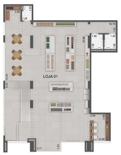 Loja-Salão, 213 m² - Foto 5