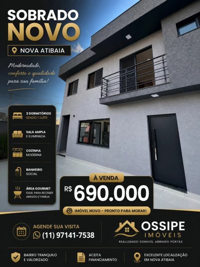 Casa, 3 quartos - Foto 1