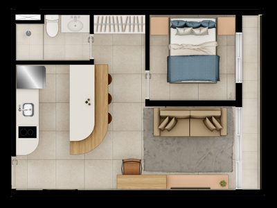 Apartamento, 2 quartos, 48 m² - Foto 2