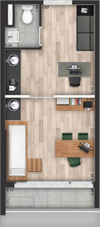 Sala-Conjunto, 27 m² - Foto 5