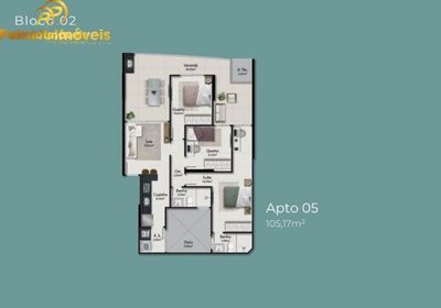 Apartamento, 3 quartos, 105 m² - Foto 2