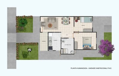 Casa, 2 quartos, 49 m² - Foto 2